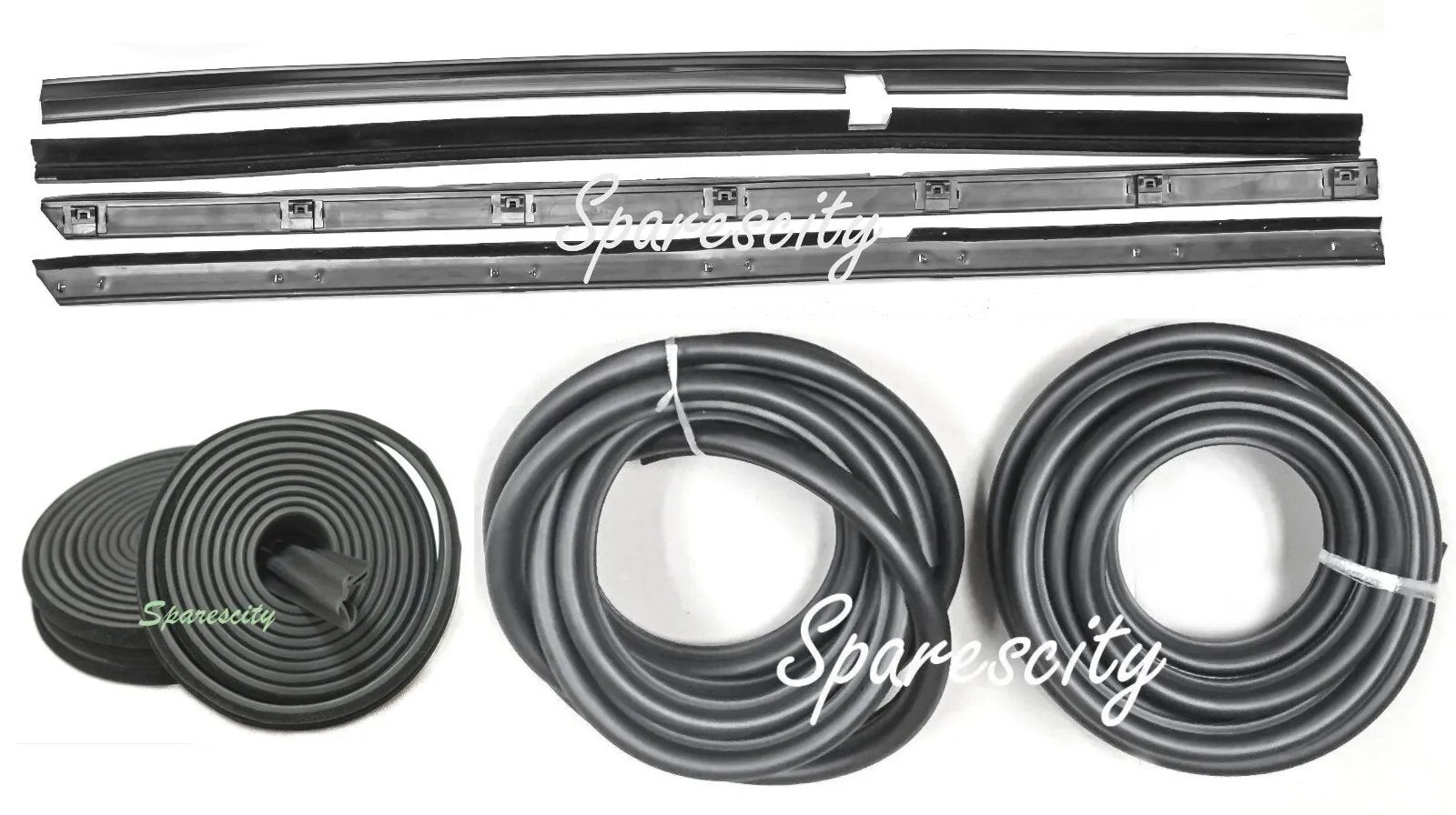 FORD XD XE XF XG XH DOOR BELT STRIP, DOOR SEAL, BAILEY RUBBER- REARS ONLY - 8pcs
