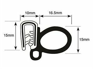 FORD XD Falcon, XE, XF, XG, XH, Fairlane ZJ, ZK, ZL, and Cortina TC, TD, TE, TF Door Seal