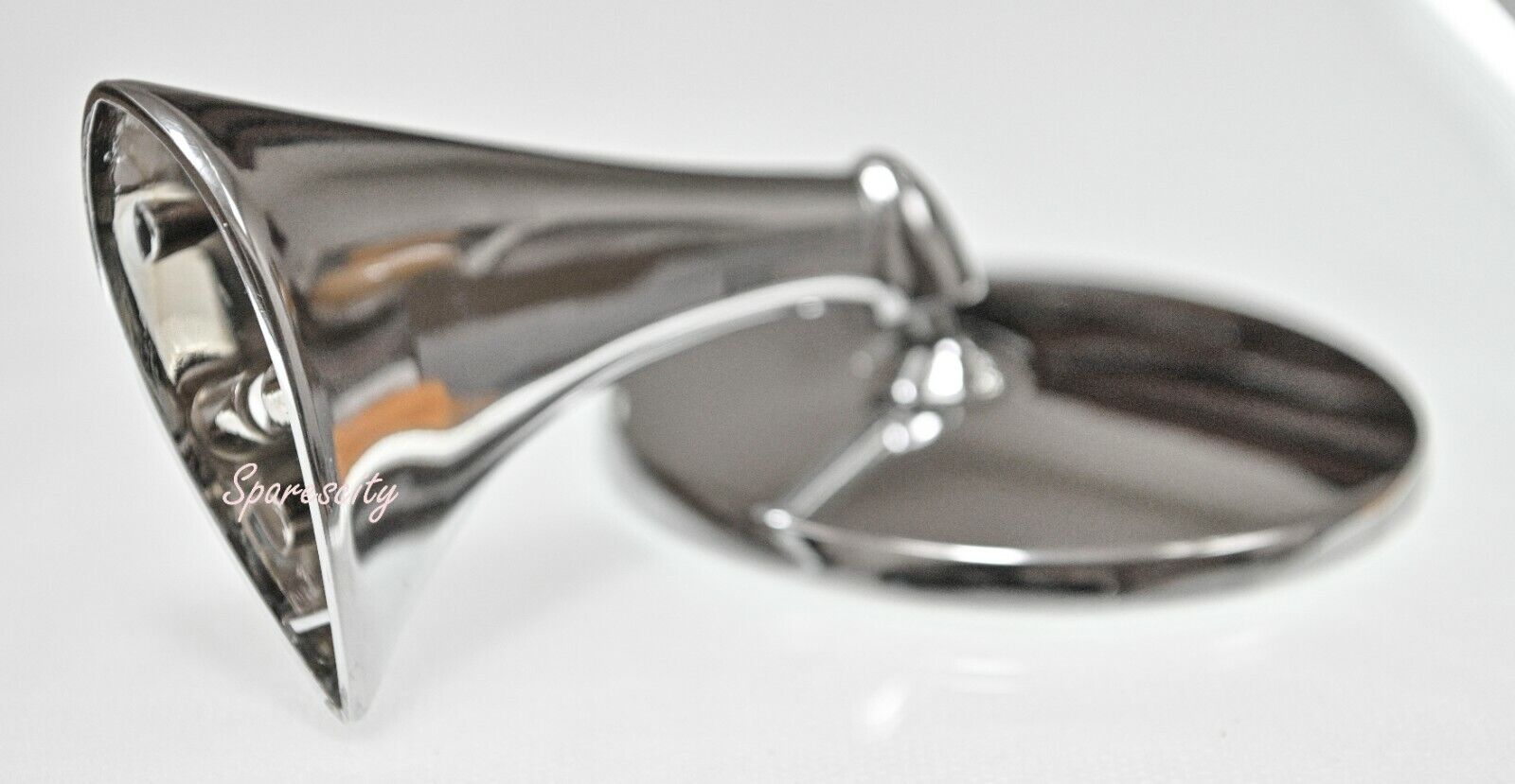 CHEV CHEVROLET CORVETTE STINGRAY BOWTIE MIRROR Large 120mm METAL TRIPLE CHROME