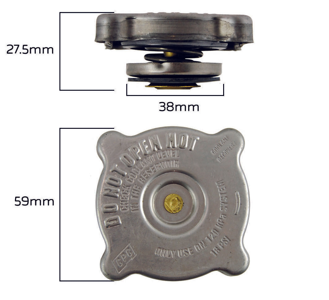 Holden Commodore Radiator Overflow Cap for VZ WL V8 Maloo, Clubsport, Crewman, Calais, Caprice