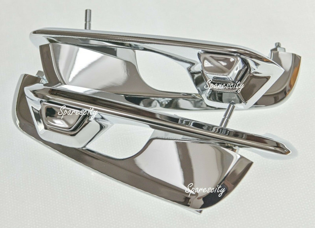 HOLDEN HD HR HK HT HG OUTER CHROME DOOR HANDLE SET 4 SEDAN WAGON UTE MONARO N E W