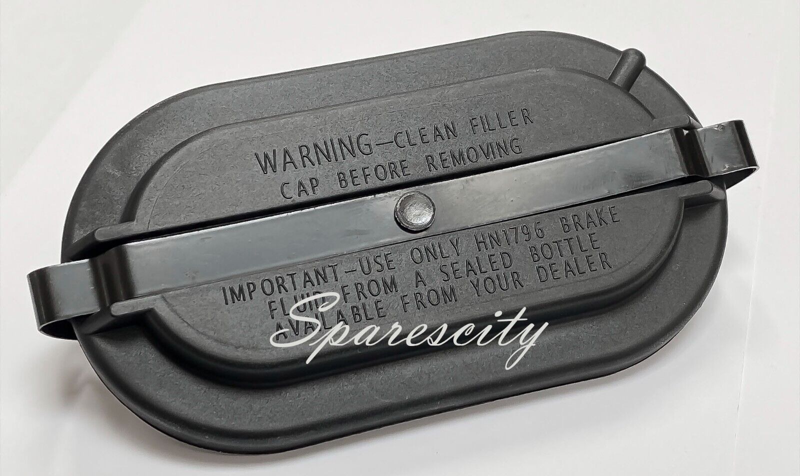 Polished Alloy Brake Reservoir Cover For Holden VB VC VH VK VL - Oval Brake Style