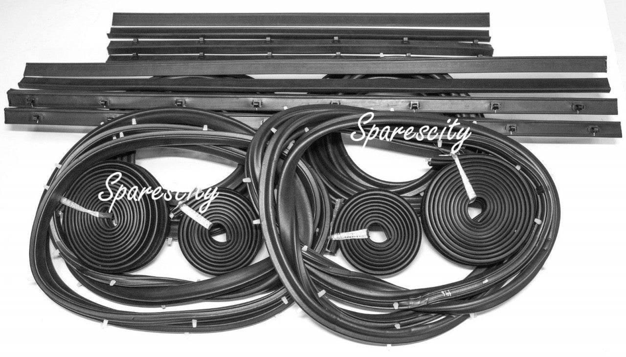 HOLDEN DOOR BELT WEATHER SEAL 4 DOOR RUBBER WITH BAILEY HQ HJ HX HZ WB FRONT & REAR sedan 16pc
